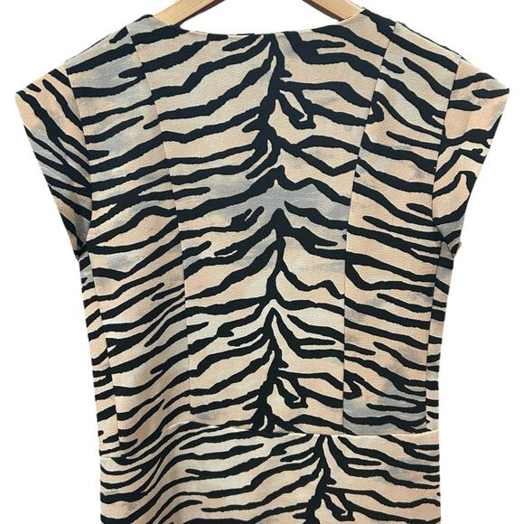 Rebacca Taylor Tiger Print Shift Dress Womens Size 2 - Picture 3 of 7